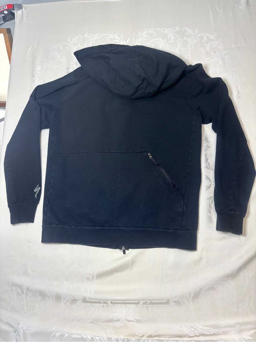Specialized Black Full-Zip lined Hoodie with Logo - Picture 3 of 4